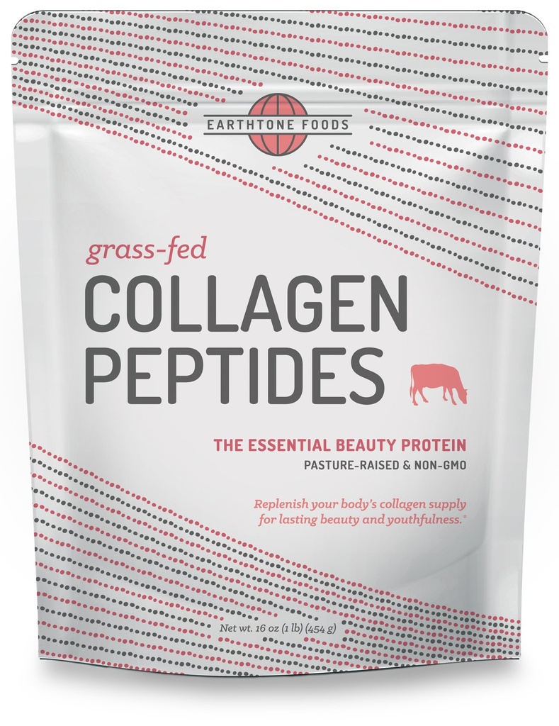 EARTHTONE Collagen Peptide Pulver | Paleo-Friendly hydrolysiertes Gras-Fed Non-GMO Protein, 16 oz