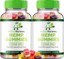 Kräuter-Harmonie-Gummi für Männer und Frauen - Kräuter-Harmonie-Gummi, Kräuter-Harmonie mit Hanf-Extrakt, Kräuter-Harmonie Natürliche Hanf-Ergänzung Bewertungen (2 Pack - 120 Gummi)