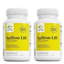 Terry Naturally Saffron Lift + Curcumin - Kräuter-Ergänzung mit Curcumin - Non-GMO Saffron & Brain Curcumin Kapseln - Konzentration & Entspannungs-Ergänzung - 60 Kapseln (Pack von 2)