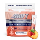 Echte Ketone BHB Exogene Ketone Getränke Mix Packets Keto Elektrolyte Pulver-Packets kein Zucker mit 4 Haupt Fasting Elektrolyte Plus Hydrating patentierte Keto BHB - 30 Count Peach Caffeine