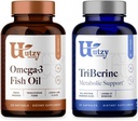 Utzy Naturals Omega 3 Fish Oil 60 Softgels Lemon-Lime Flavor und TriBerine