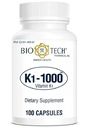 K1-1000 (vitamine K1) 100 capsules - 3 boîtes - Bio-Tech Pharmacal