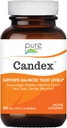 Pure Essence Candex Ergänzung - Yeast Overgrowth Supplement mit Verdauungsenzymen, Hefe Infektion Probiotische Behandlung für Männer und Frauen - 80 Kapseln