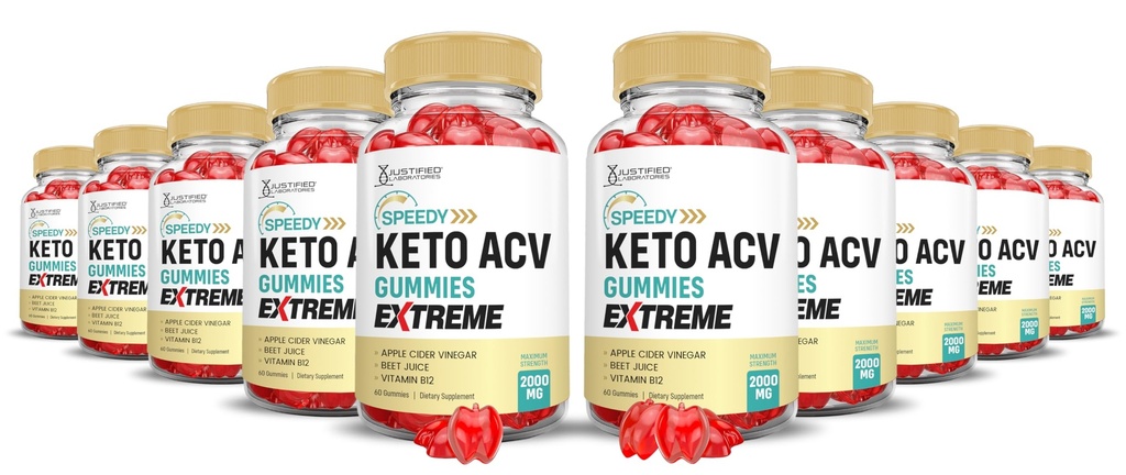 (10 Pack) Speedy Keto ACV Gummis Advanced Formula 1000MG Speedy Keto Gummis Apfel Apfel Apfelessig Formuliert mit Granatapfel-Blütensaft Pulver B12 Vegan Non GMO 600 Gummys