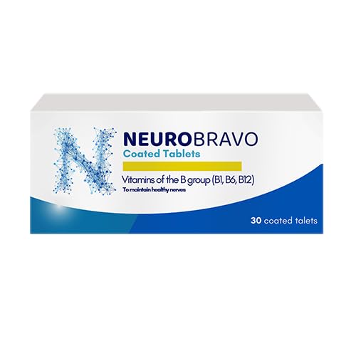 Neurobravo Vitamin B1, B6, B12 Tabletten für Nerve-Gesundheit, Nerve-Pain, Numbness, Muskelschwierigkeit, Muskelkramp, Verschlechterung