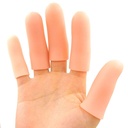 JKcare Large Finger Cots, 10 Pack Silikon Finger Sleeves Unterstützung für Trigger Finger & Arthritis - Abdeckungen Schutz für Cracked, Corn & Callus Schmerzlinderung