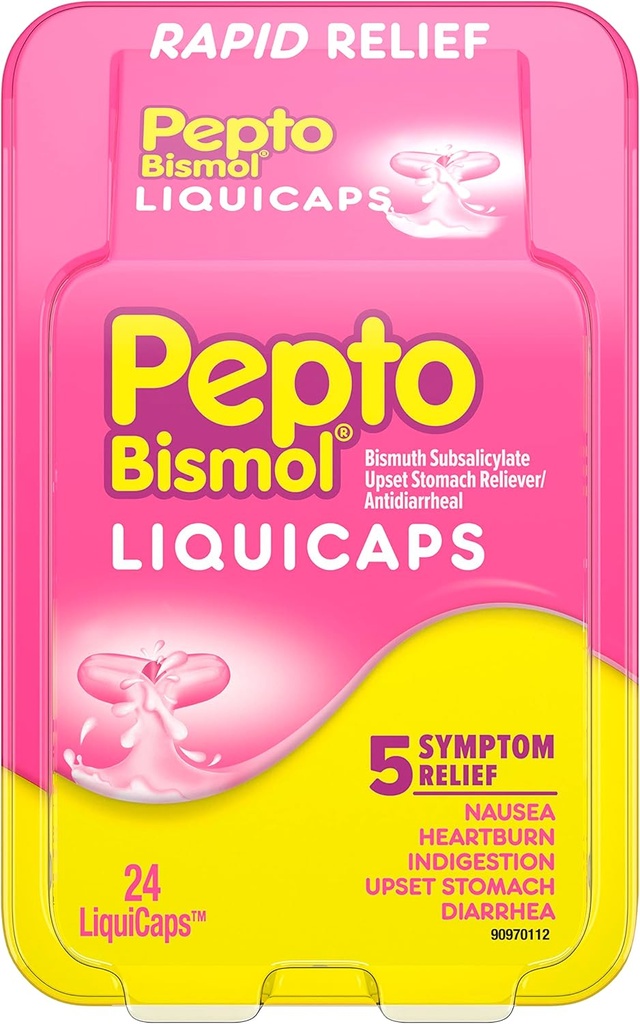 Pepto Diarrhée Liquicaps antidiarrhéiques - 24 ct