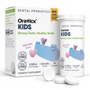 Probiotiques dentaires pour enfants OraTicx pour anti-cavité + dents et gencives en santé, 8 milliards d'UFC probiotiques pour la santé buccodentaire, parfum de yogourt 1-PK
