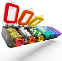 Fullicon Weekly Pill Organizer 7 Tage Ultra Moisture und Spill Proof Daily Pill Box, Großer Medizin-Gehäuse mit Secure Buckle, kompakte Reise Pillen-Container für Pille, Vitamin, & Fish Oil (Rainbow Black)