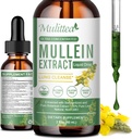 Mullein Tropfen für Lunge & Lymphatic Drainage - Lung Cleanse & Detox- Vegan Mullein Blatt Extrakt Unterstützung Immune, Atmungsaktive Verdauung -9 Potent Kräuterergänzung zu erneuern -As Liquid