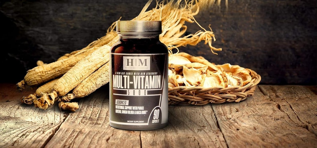 Die einfachste Multivitamin-Ergänzung für Männer Multi-Vitamin 5000 Infused Immun-Gesundheit Unterstützung Männer tägliche Boost-Energie, allgemeine Gesundheit Vitamin A-K Plus Mehr 90 Kapseln