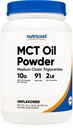 Nutricost Premium MCT Ölpulver - Am besten für Keto, Ketose und ketogene Diäten - Nicht-GVO und Gluten frei ... (2 LB (unaromatisch))