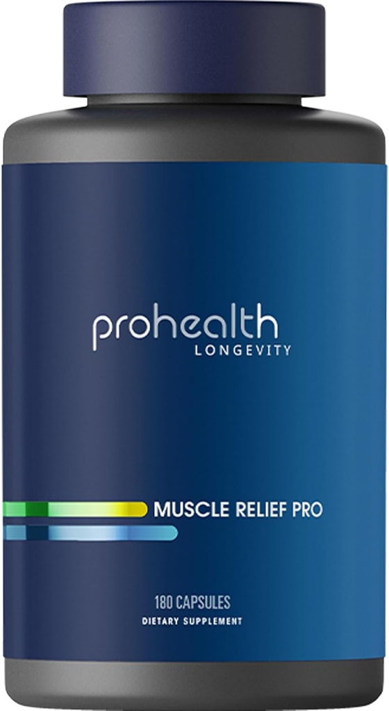 ProHealth Joint & Muskel Relief Pro - Glucosamin Chondroitin, Turmeric, Magnesium, MSM, Malic Acid, Boswellia. Ergänzung zu helfen Muskel- und Gelenkstörungen zu reduzieren und besser schlafen (30 Portionen)