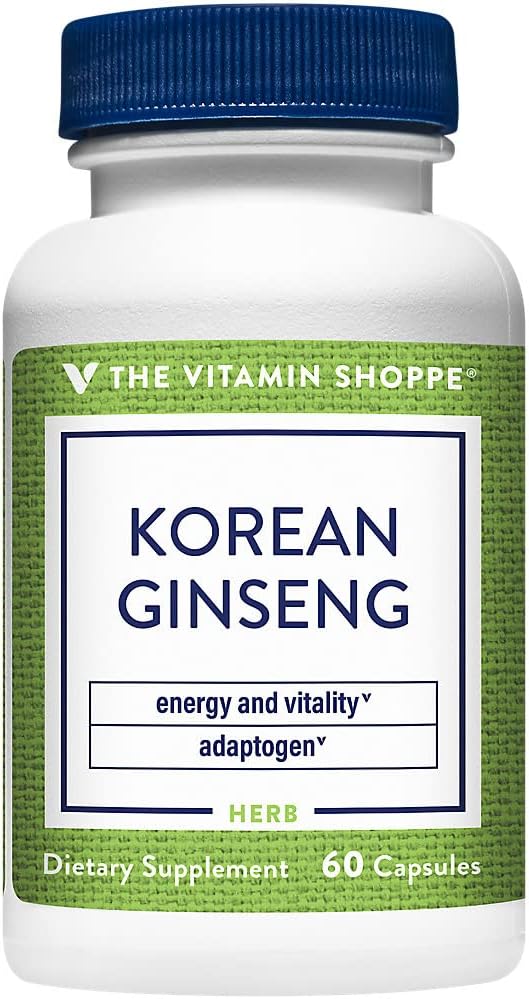 Korean Ginseng Ganze Wurzel - Unterstützt Energie & Vitalität - 648 MG (60 Kapseln)