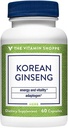Korean Ginseng Ganze Wurzel - Unterstützt Energie & Vitalität - 648 MG (60 Kapseln)
