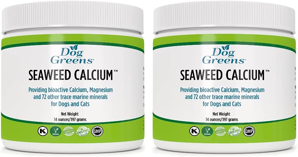 Seaweed Kalzium für Haustiere, Pulver 14oz, essentielle Ergänzung, zu Raw oder hausgemachten Lebensmitteln, Reiniger Quelle von Kalzium Than Bone Meal oder Eggshell Pulver, Ehemalig Nature's Best Seaweed Kalzium (2 Pack)