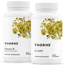 THORNE - Knochengesundheit Bundle - Vitamin K & Vitamin D-5000 Combo für starke Knochen - 30 bis 60 Portionen