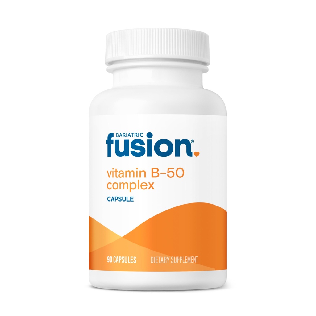 Bariatric Fusion Vitamin B-50 Complex | Vegan B Komplexe Vitamine für Frauen und Männer | Einfach zu schlucken Vitamin B Komplex Kapsel | 8 B Vitamine einschließlich Vitamin B12 | 90 Zähler | 3 Monat Versorgung