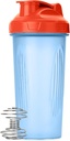 Mr. Pen- Shaker Bottles für Proteinmischungen, 28 Unzen, 1 Packung, Blau mit Orange Top, Protein Shaker Bottle mit Draht Whisk Ball, Blender Bottle