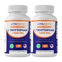 Vitamatic L-Tryptophan 1000mg 120 Tabletten (120 Tabletten (Pack von 1)) (2 Flaschen)