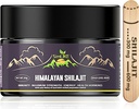 shilajit Pure Himalayan Organic - résine Shilajit d'or avec des herbes ayurvédiques organiques à haute puissance pour l'énergie, la force et l'immunité, 30 grammes