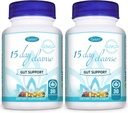 15 Tage Cleanse Gut Support 2 Pack | Colon Broom, Detox Ergänzung mit Senna, Cascara Sagrada & Psyllium Husk, für Männer und Frauen | Insgesamt 60 Kapseln