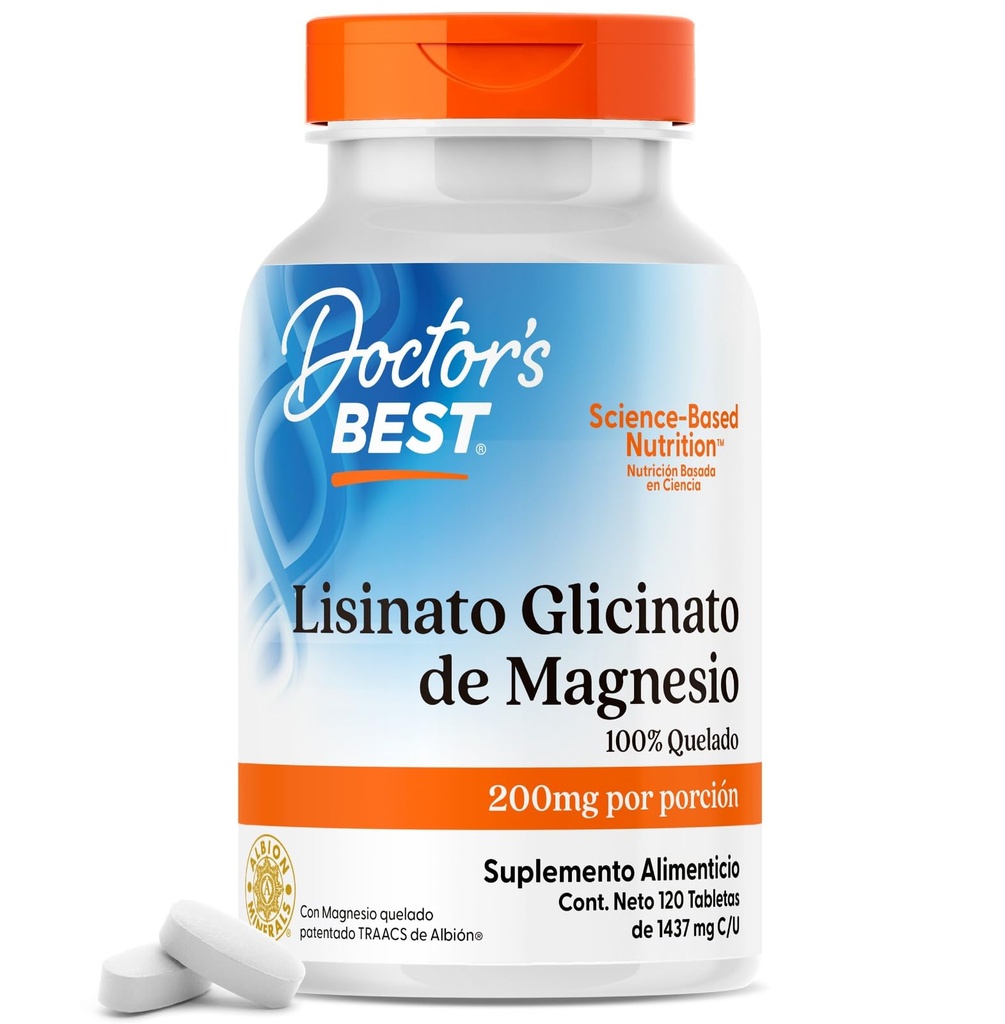 Doctor's BEST, Magnesium, 120 Tabletten