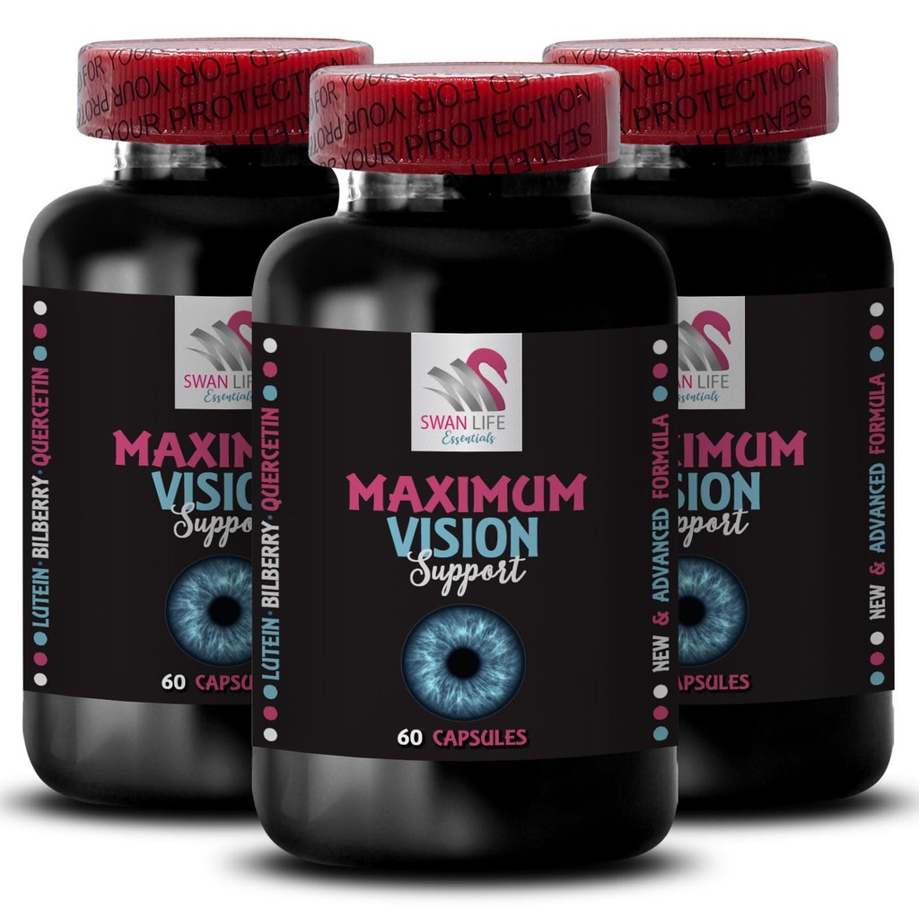 Support des yeux - EYE VISION SUPPLÉMENT - Limpidité des objectifs, Aiguiseur de focale, Scènes lumineuses, Aiguille des yeux, Visibilité cristalline, Boost visuel, Support de focale, Vision plus claire, Avantage focal 3 Bouteilles 180