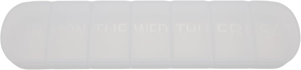 7 Tage Wöchentliche Pille AM Organizer, ShysTech Große Pille Fall Pille Box 1 Mal ein Tag für Pillen / Meditation / Ergänzungen / Vitamin (Clear)