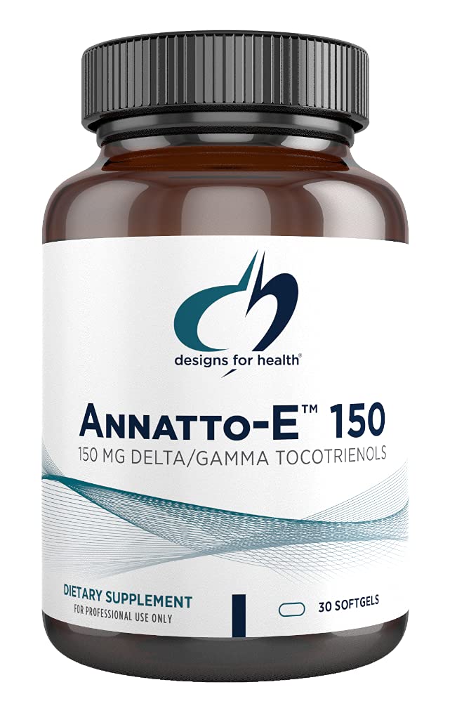 Conceptions pour la santé Annatto-E 150mg Tocotriénols - Supplément complexe de vitamine E d'or Delta + Gamma Tocotriénols - Cardiopathie, Vieillissement en santé + Support antioxydant - Non-OGM (30 Softgels)