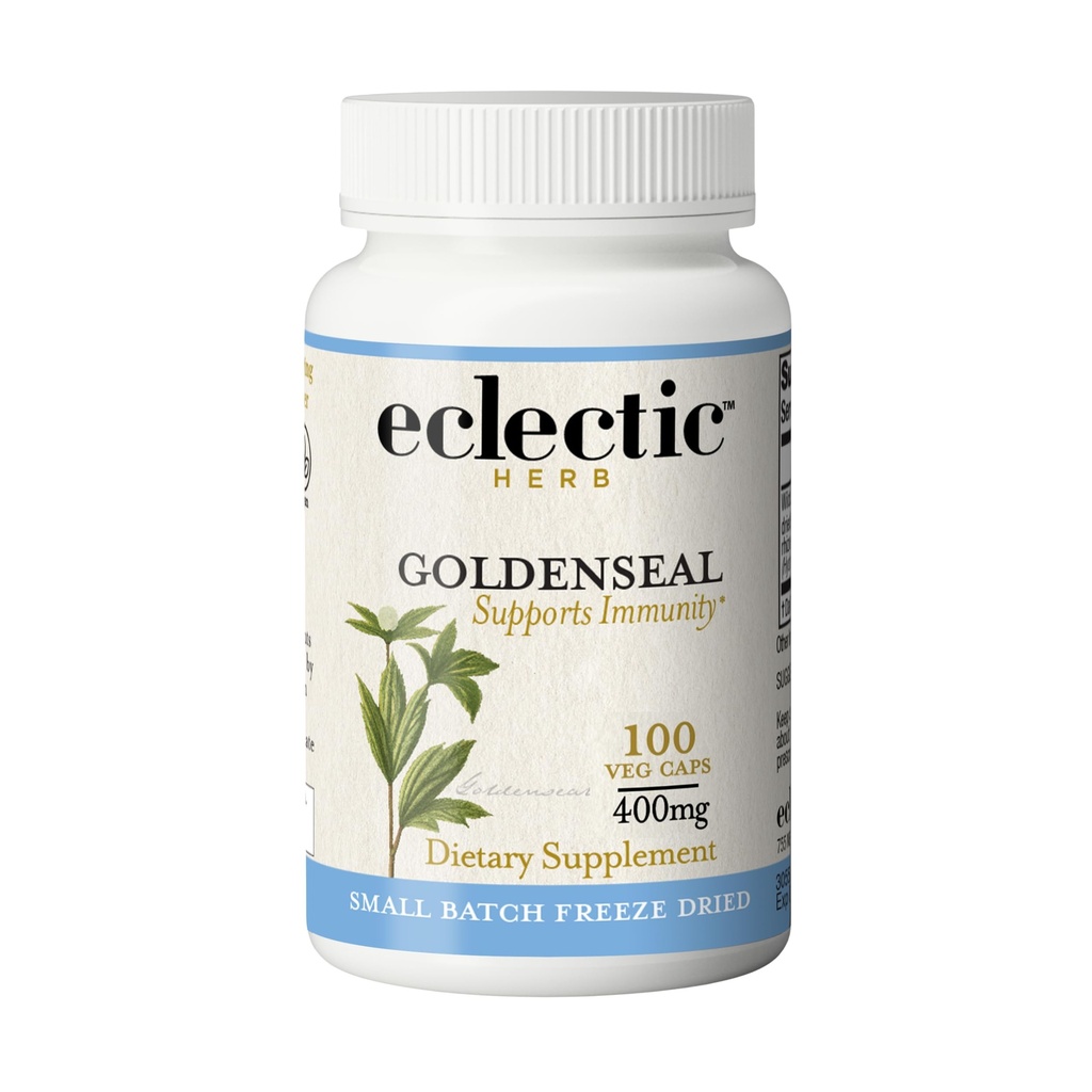 Eclectic Institute Raw Freeze-Dried Goldenseal Kapseln | 100 CT