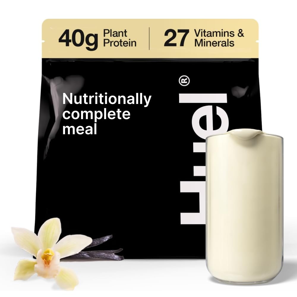 Huel Black Edition | Vanilla 40g Vegan Protein Pulver | Nutritionally Complete Meal | 27 Vitamine und Mineralien, Glutenfrei | 17 Servierungen | Scoop nicht enthalten, um Kunststoff zu reduzieren