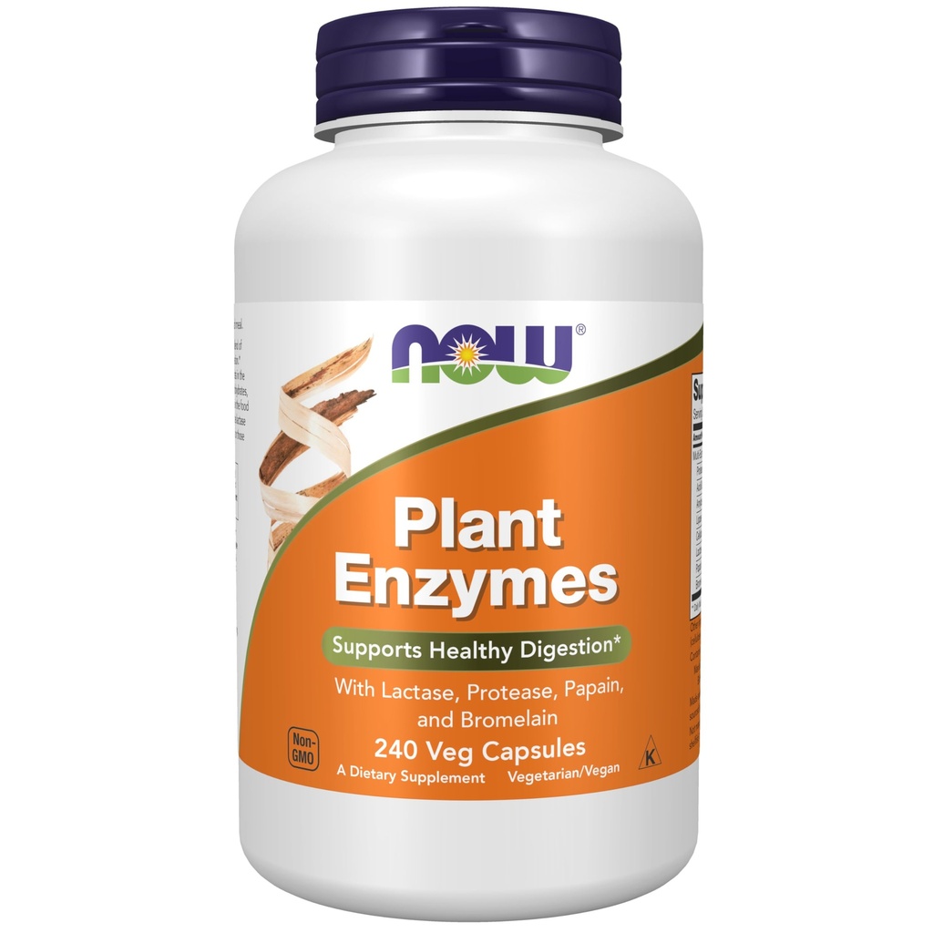 JETZT Nahrungsergänzungsmittel, Pflanzenenzyme mit Lactase, Protease, Papain und Bromelain, 240 Veg Kapseln