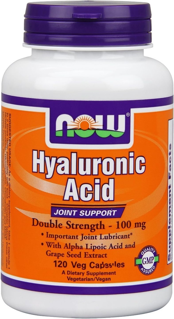 Hyaluronsäure 2X Plus Veg Kapseln, 100 mg - 120 ct (Pack von 2)
