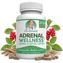 Adrenal Wellness Ashwagandha & More - Esprit biologique, soutien corporel par Dr Danielle, 120 capsules