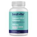 BESTVITE Liposan Ultra Chitosan 500mg (240 Capsules) - Breveté plus rapide agir que le Chitosan régulier - Pas de stéarate - Pas de remplissage