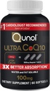 Qunol Ultra CoQ10 100mg 3X Bessere Absorption patentiertes Wasser und Fett lösliche natürliche Ergänzung Form Coenzym Q10 Antioxidans für Herz-Gesundheits-Packs Softgels, 120 Zähler