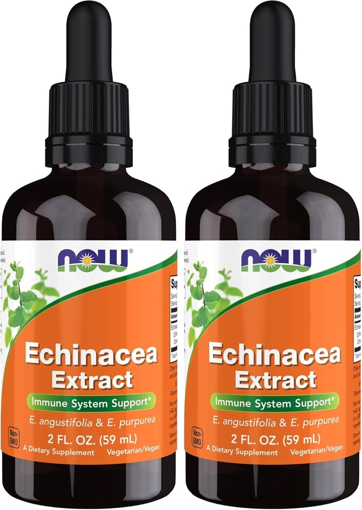 JETZT Ergänzungen, Echinacea Extrakt Flüssigkeit mit Tropf, Immunsystem Unterstützung*, 2-Ounce (Pack von 2)
