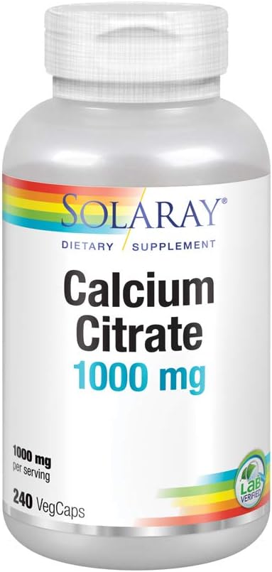 Solaray Calcium Citrat, 1000 mg, 240 VegCaps