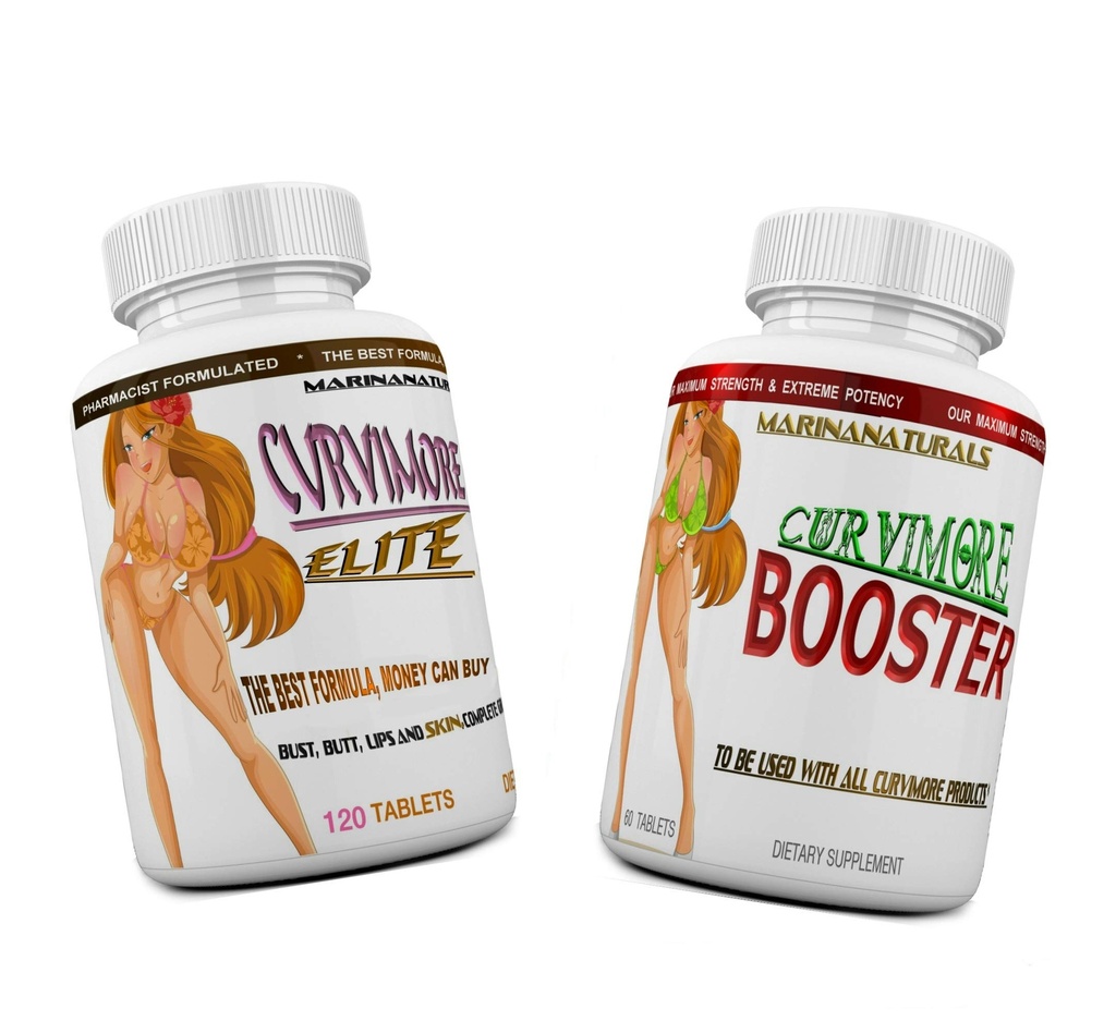 CURVIMORE Elite Komplettstarter KIT Advanced Breast Enlargement, Butt Enhancement, Büste Enhancement, Booty Enhancement, Lip Plumping & Skin Tightening Pills – Größere Brüste, Hips & Glutes. 1-Monat