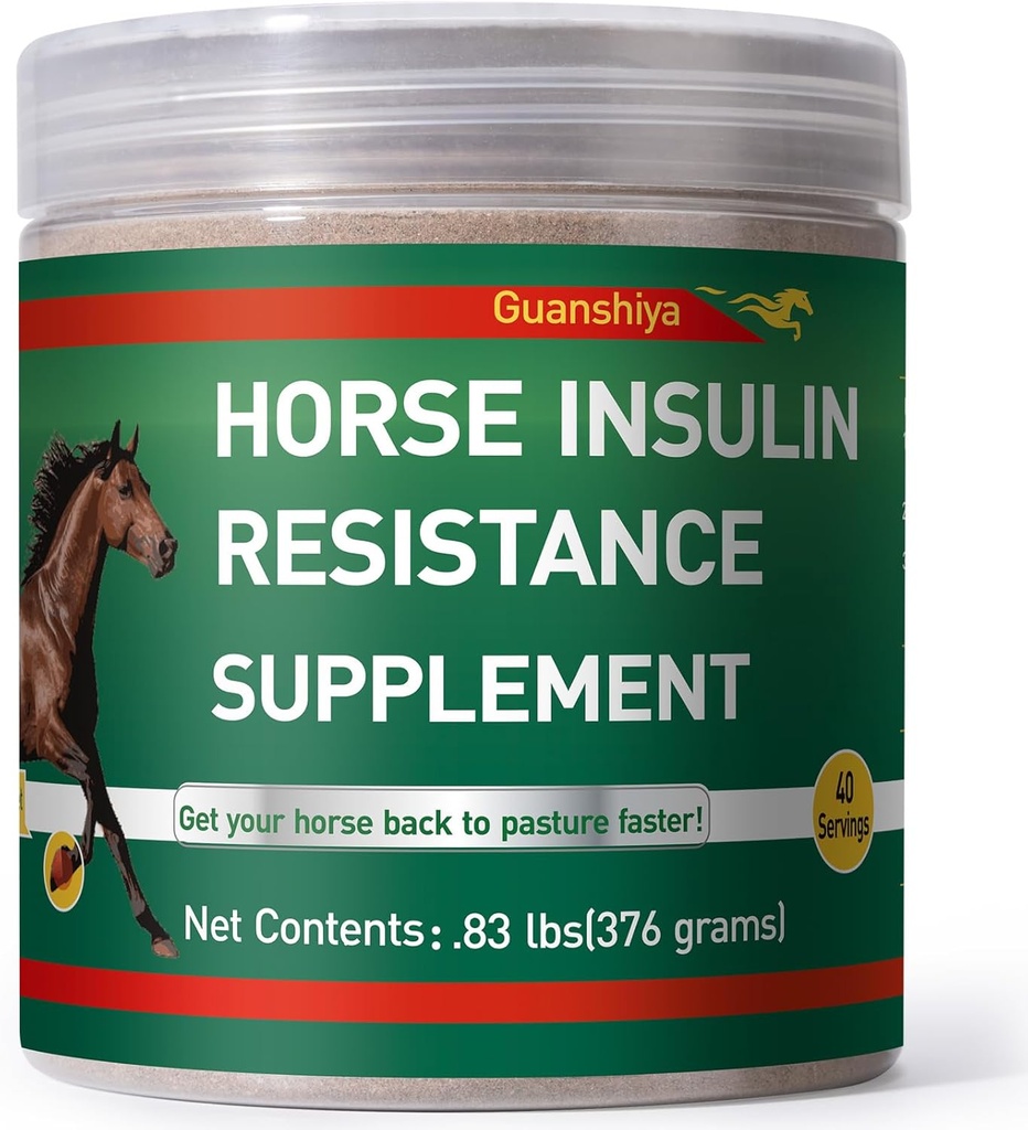 Insulin Resistance Supplement für Pferde - Pferde Laminitis Behandlung-Natural Laminitis Kräuterpulver für Sore Feet & Chronic Laminitis, 0.83lb (40-Day Supply)