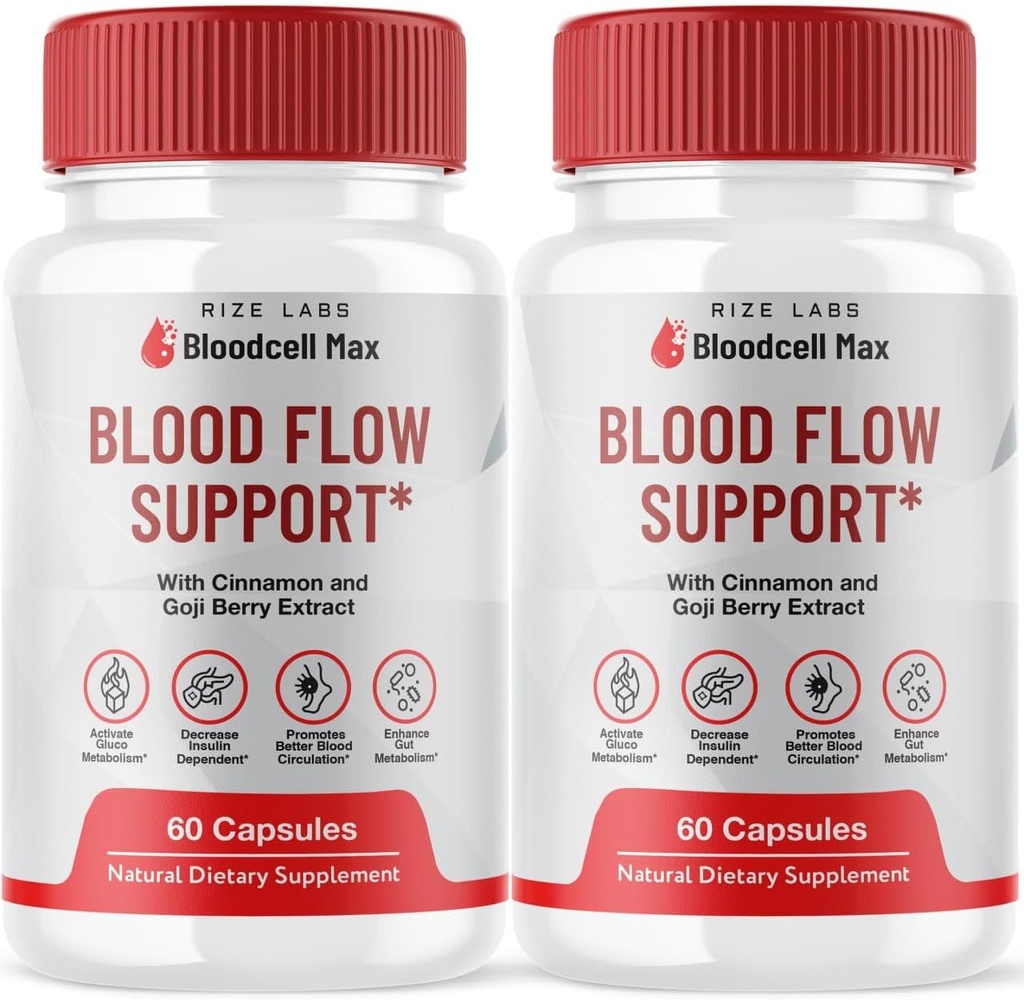(2 Pack) Bloodcell Max - Bloodcell Max Capsules to Maintain Healthy Levels, Bloodcell Max Advanced Formula for Overall Health, BloodcellMax Pills Review (120 Kapseln)