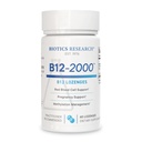 Biotics Research B12-2000TM Vitamin B12 2000 mcg, B6, Folate–B12 Sublingual Lozenges, Methylierungsunterstützungsergänzung, hohe Potenz, hochabsorbierbar, natürlich, Berry Flavor, löst leicht–60 Count