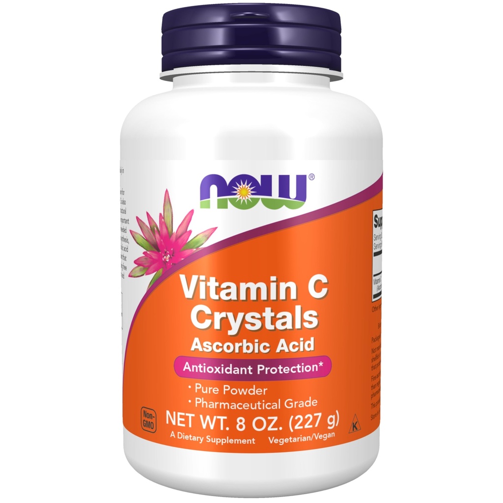 JETZT Nahrungsergänzungsmittel, Vitamin C-Kristalle (Ascorbinsäure) Pulver, Antioxidantienschutz*, 8-Ounce