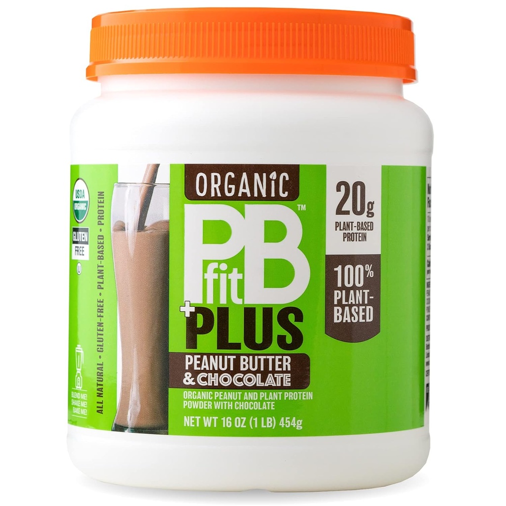 PBfit beurre d'arachide biologique végétalien et chocolat plus poudre, 1 livre