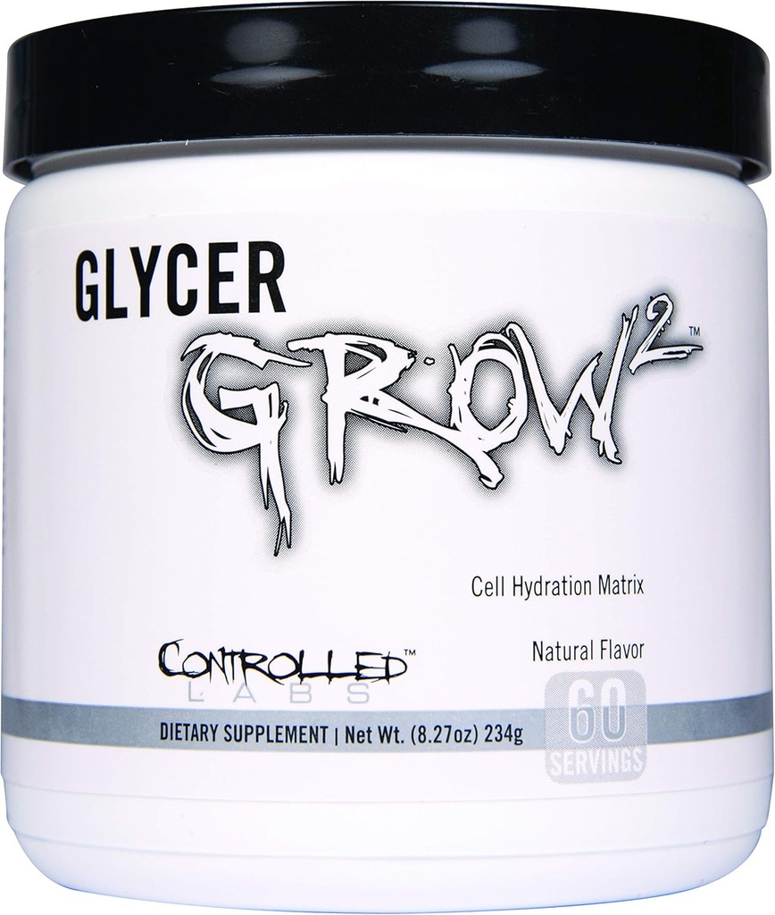 KONTROLLED LABS GlycerGrow 2, erhöhen Zellvolumen und Vaskularität, hilft, Endurance, Wachstum und Erholung zu verbessern, hilft Workout Intensity, 60 Portionen, Unflavored
