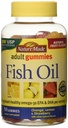 Nature Made Fish Oil Adult Gummis - Orange Zitrone & Erdbeer Banana 90 Ct, Packung mit 2