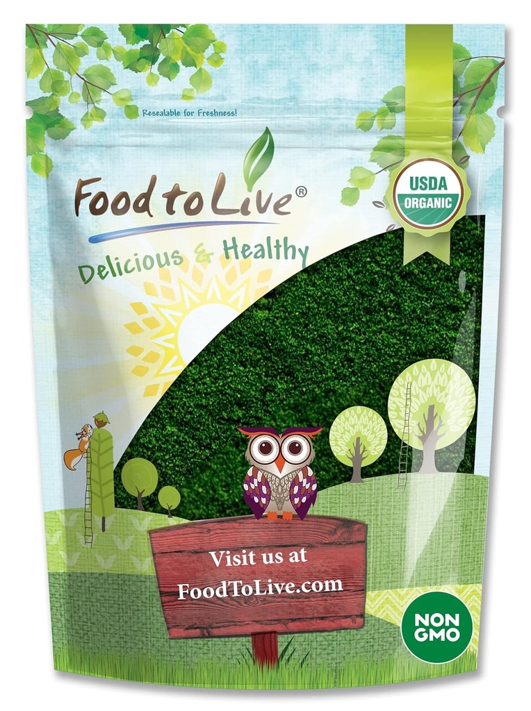 Lebensmittel zu leben Bio-Algen-Pulvermischung, 4 Pfund – Spirulina und Chlorella 50/50 Blend, Non-GMO, Rich in Chlorophyll, Raw, Pure, Vegan Superfood, Bulk, Great for Smoothies, Good Source of Protein