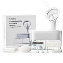 Kit d'enlèvement de cire d'oreille électrique - Système d'irrigation d'oreille alimenté par l'eau avec collecte des eaux usées, 4 modes propres, sûr et efficace, 3 conseils d'oreille pour les adultes