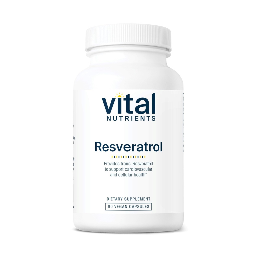 Résvératrol d'éléments nutritifs vitaux Résvératrol d'ultra-haute puissance Antioxydant d'ultra-puissance Résvératrol trans pour le soutien de la santé cardiovasculaire et cellulaire*